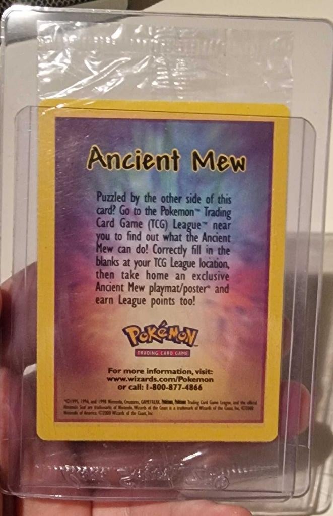Sealed Ancient Mew, Ophalen, Zo goed als nieuw, Losse kaart, Foil
