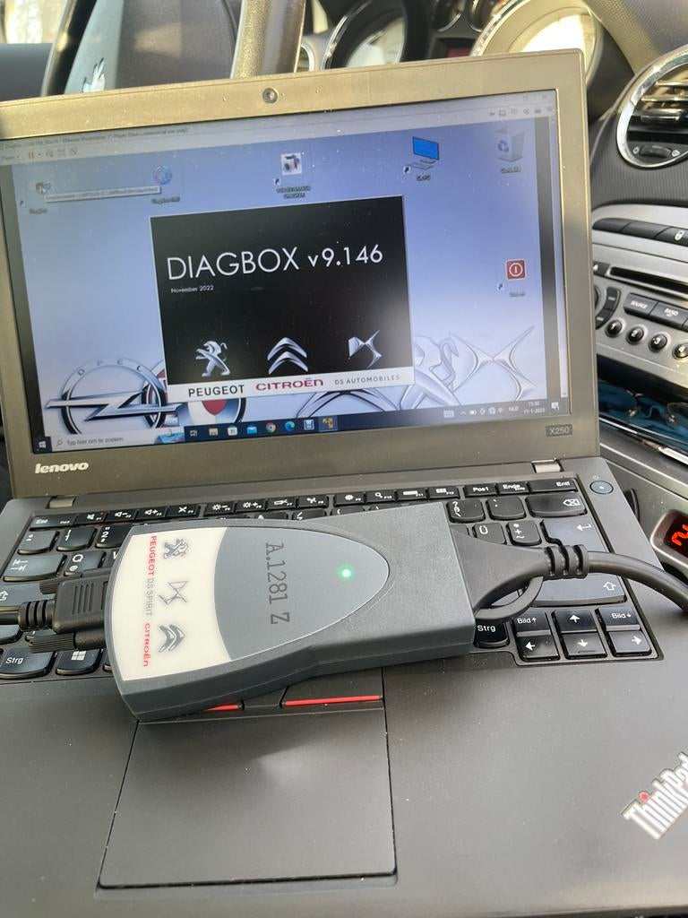 Peugeot Citroen Opel-Vauxhall Diagbox Lexia & DiagnoseLaptop, Auto diversen, Autogereedschap, Zo goed als nieuw, Ophalen of Verzenden