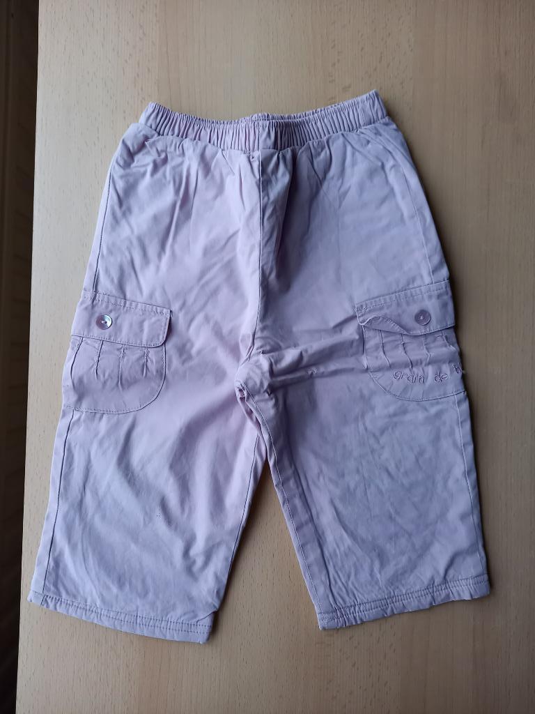 Mooi roos broekje met zijzakjes, maat 80, merk grain de blé, Kinderen en Baby's, Gebruikt, Broekje, Meisje, Ophalen of Verzenden