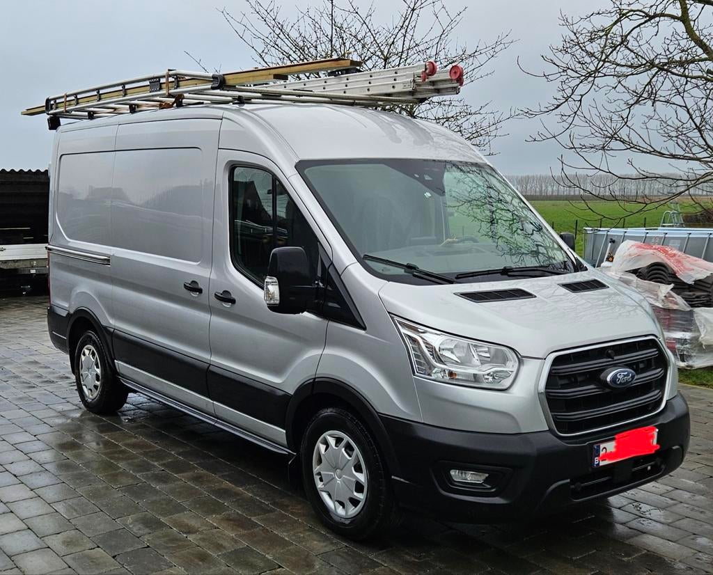 Ford transit 2T gesloten bestelwagen L2, Autos, 2700 kg, Argent ou Gris, Achat, Euro 6