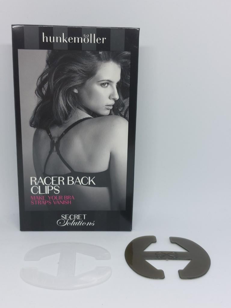 (DV01) Hunkemoller 4 clips dos nageur transparent et noir, Hunkemöller, Enlèvement ou Envoi, Noir, Soutien-gorge