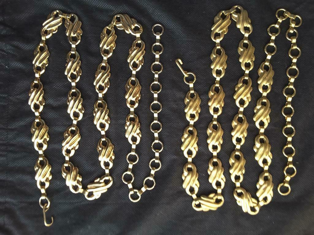 Damesmatte of glanzende gouden kettingriem, Minder dan 3 cm, Nieuw, Heupriem, Ophalen of Verzenden