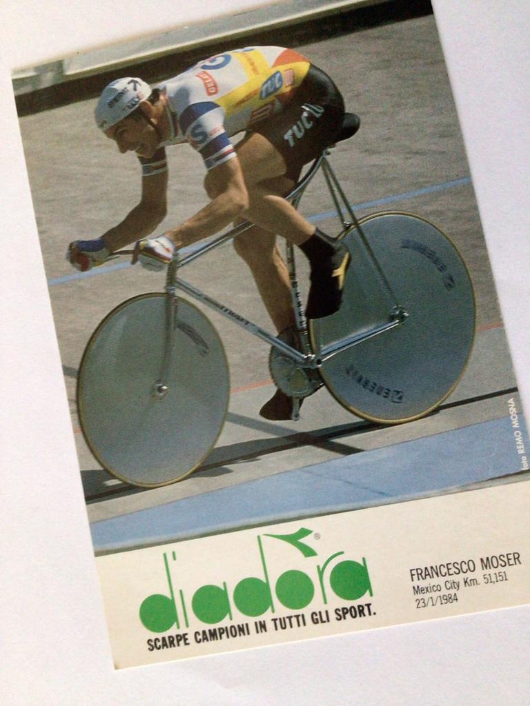 Wielerkaart 1984 francesco moser, Enlèvement ou Envoi, Comme neuf