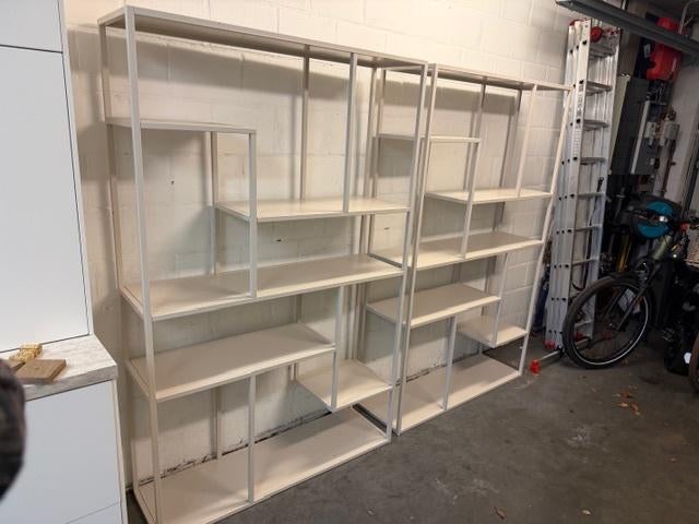 metalen stelingkast wit/beige, Enlèvement, Comme neuf