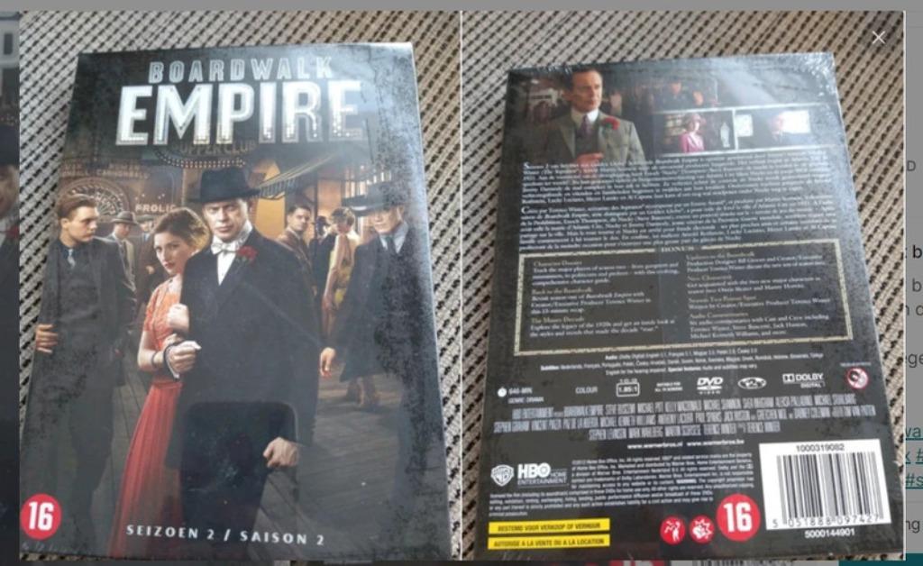 Dvd box boardwalk empire met steve Buscemi  Nieuw in de foli, Cd's en Dvd's, Verzenden