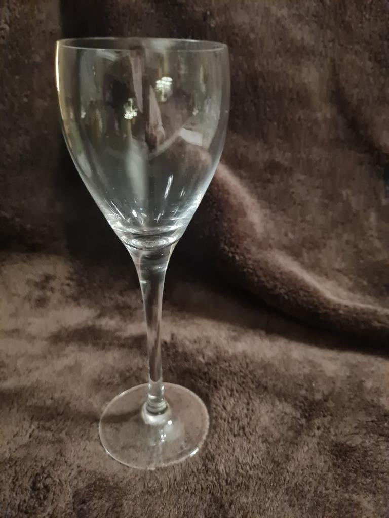 Kristallen wijnglazen 6stuks met  C + kroontje., Antiek en Kunst, Antiek | Glaswerk en Kristal, Ophalen
