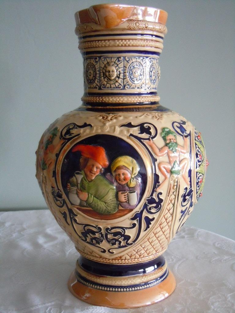 Pichet à bière Marzi & Remy Allemagne en faïence vernissée, Enlèvement ou Envoi