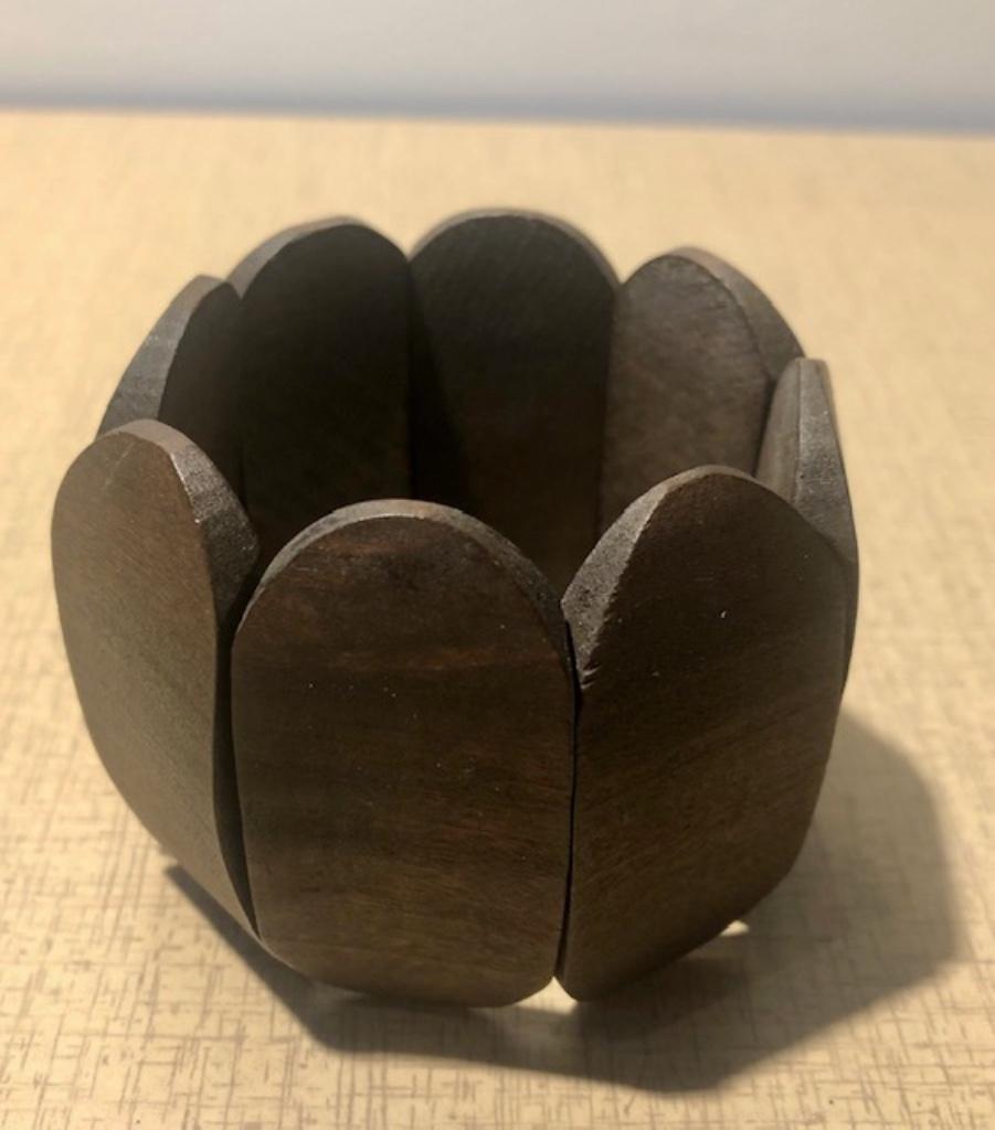 bracelet en bois, Enlèvement ou Envoi, Comme neuf, Brun, Bois