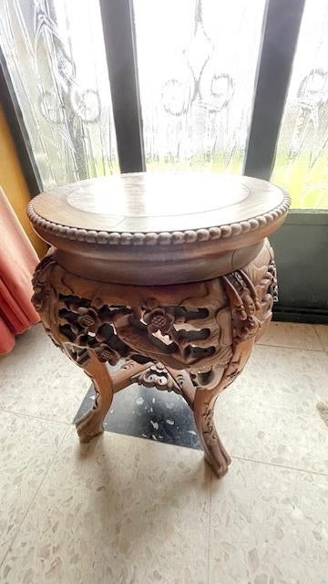 Houten bijzettafeltje, Rond, Enlèvement, Bois, 45 à 60 cm