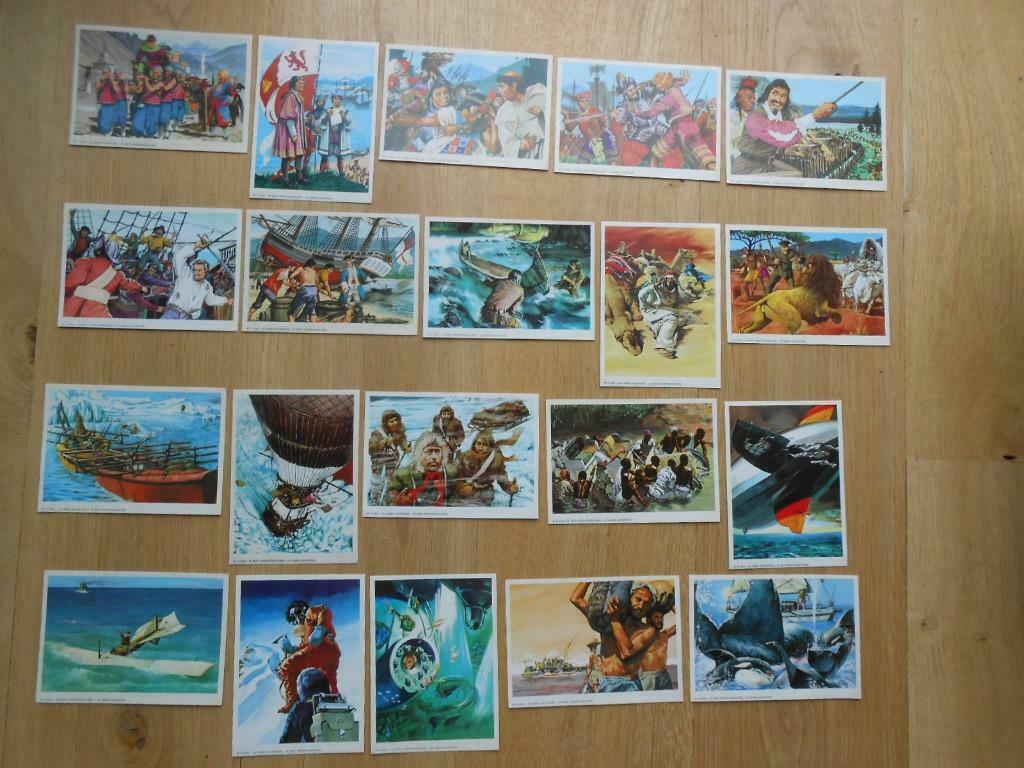 20 kaarten de grote ontdekkingsreizigers Uitgave ESSO, Ophalen of Verzenden, Zo goed als nieuw, Tv, Foto of Kaart