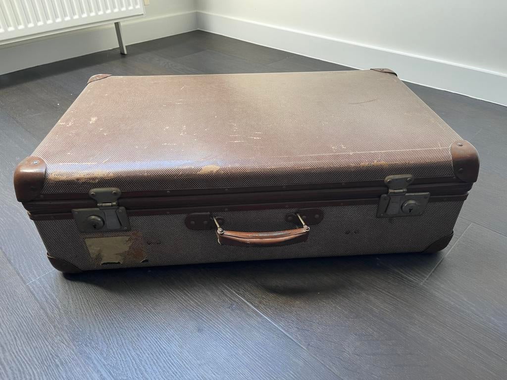 Valies / reiskoffer - vintage/retro, Ophalen, Gebruikt, Overige materialen
