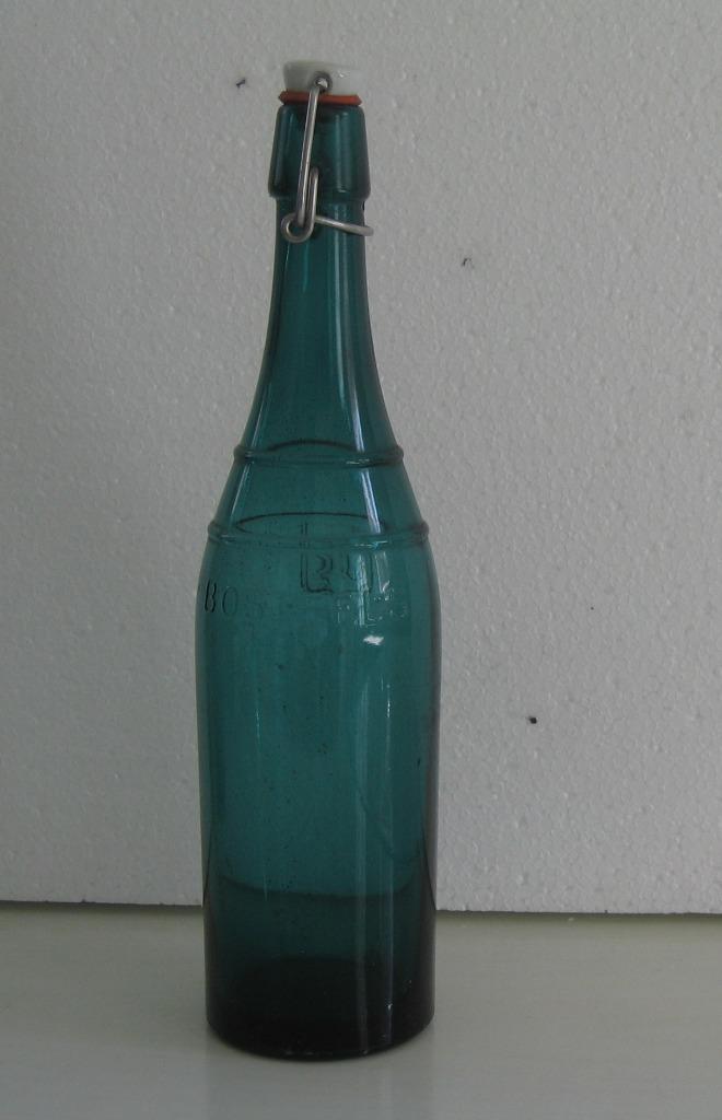 BIERFLES  BOSTEELS  MET  SCHILD  LEEUW (  BF 02 ), Verzamelen, Ophalen, Gebruikt, Flesje(s), Overige merken