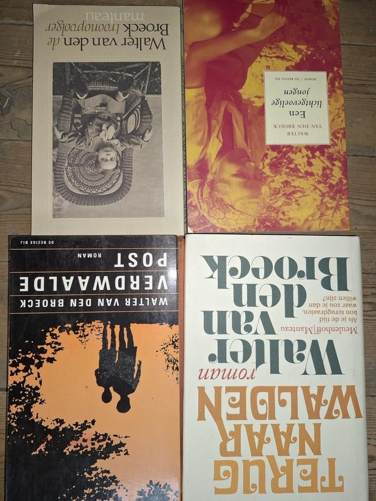 Walter van den Broeck, 4 boeken + brief aan boudewijn, Boeken, Ophalen of Verzenden, Zo goed als nieuw
