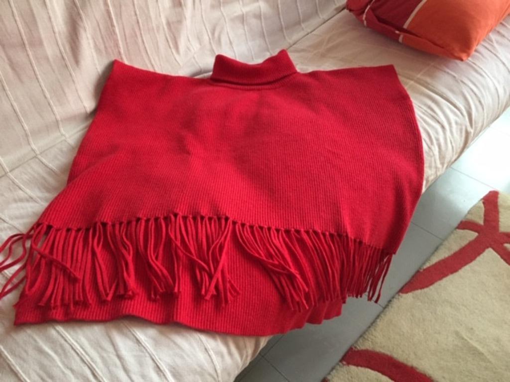 Poncho van katoen, Ophalen of Verzenden, Zo goed als nieuw, Rood