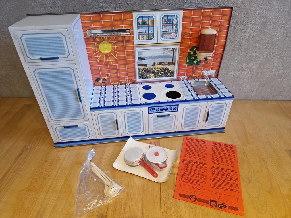 Vintage Blikken speelgoed keuken schopper West Germany, Ophalen of Verzenden