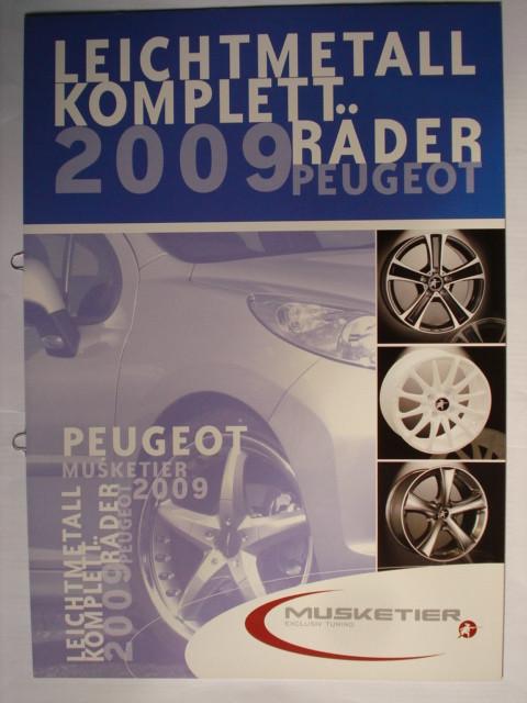 Peugeot Musketier 2009 Räder Brochure Prospekt Catalogue, Envoi, Neuf, Peugeot