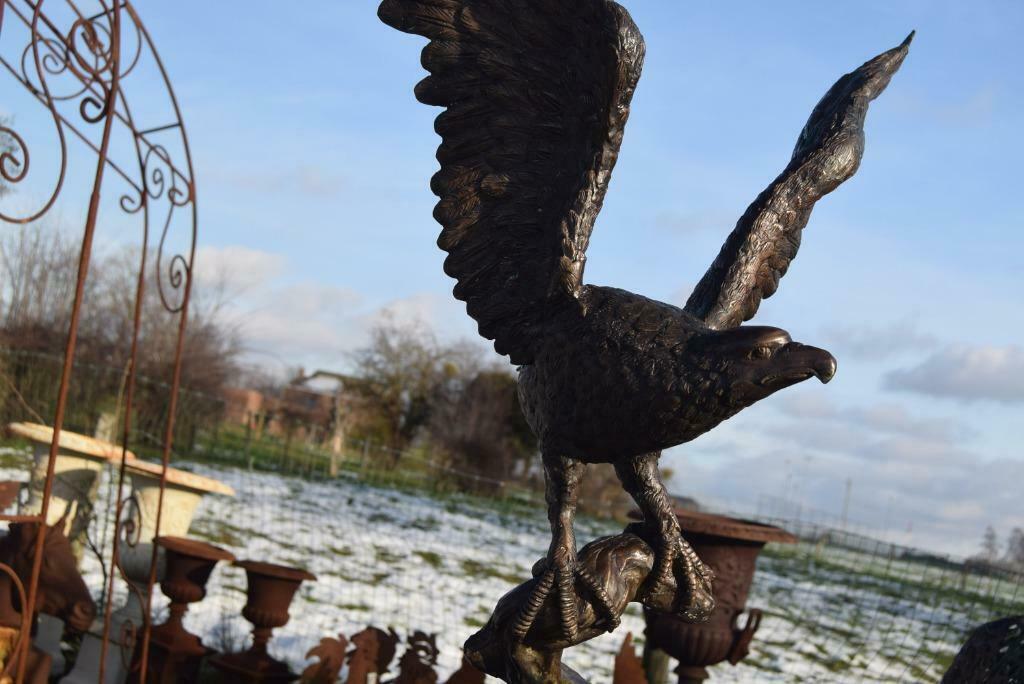 Grand aigle en bronze 90 cm  (l'envol), Enlèvement, Bronze