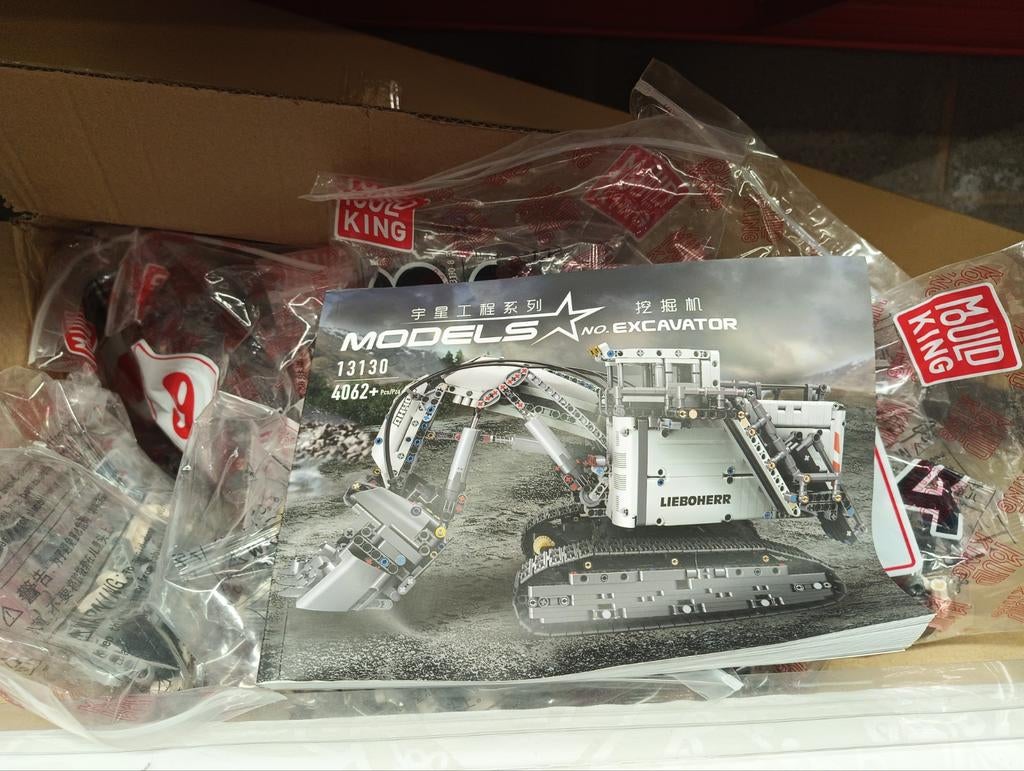 Grosse excavatrice de carrière Liebherr Moule king, Enlèvement, Comme neuf, Lego
