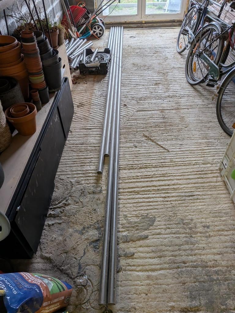 Main courante en inox extérieure avec accessoires, Ophalen