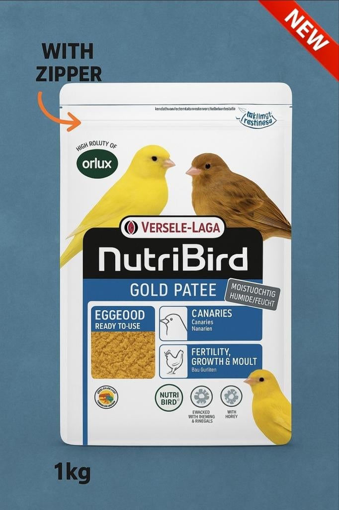 Nutribird Gold Patee Kanarie 1kg ( Met ritssluiting ), Dieren en Toebehoren, Ophalen