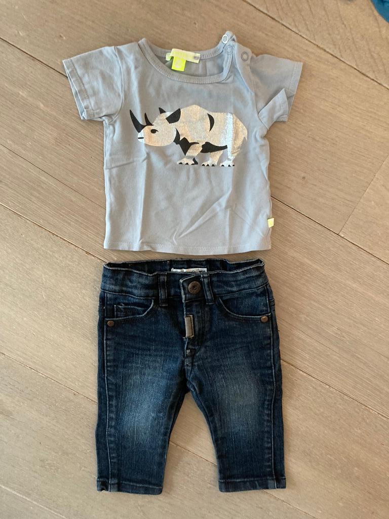 Set Babykleren Broek+T-shirt (maat 68 / 6 maand), Enfants & Bébés, Vêtements de bébé | Taille 68, Garçon, Enlèvement ou Envoi