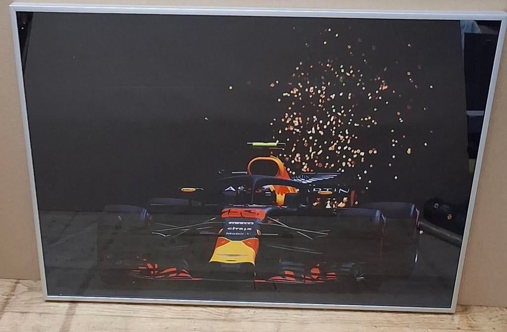 Canvas schilderij Red Bull racing 50x70 cm, Ophalen of Verzenden, Zo goed als nieuw, Schilderij