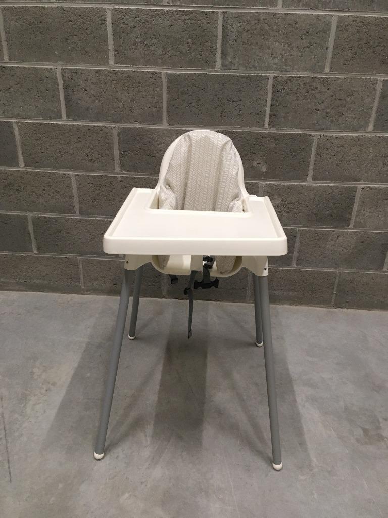 Chaise enfant ikea antilop avec plateau et coussin, Enlèvement, Comme neuf, Chaise(s)