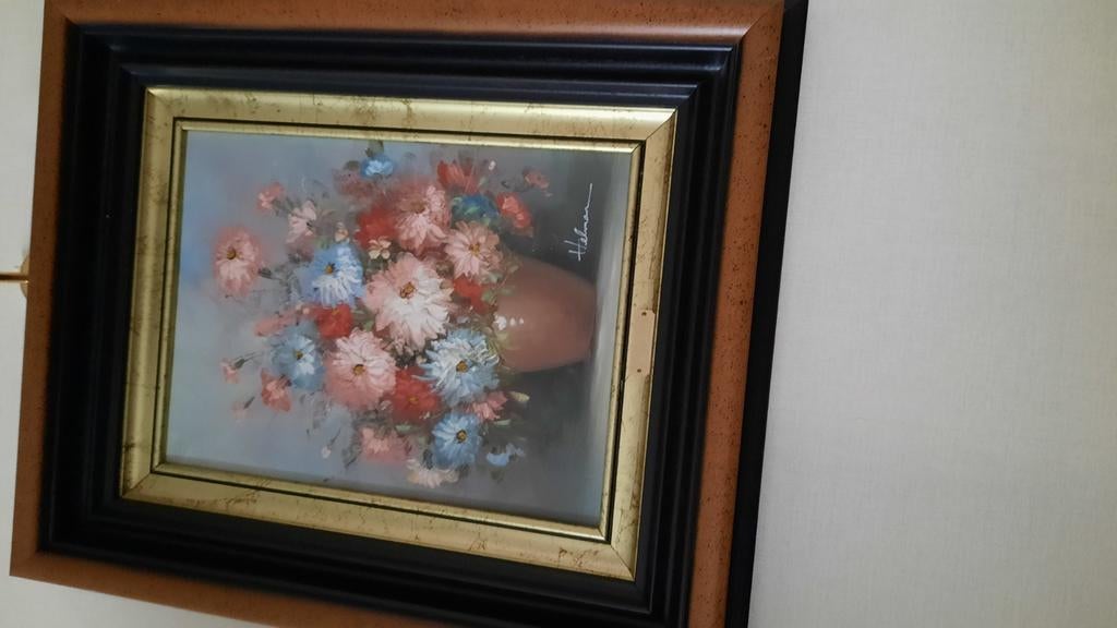 Schilderij bloemen quidousse 50/60, Ophalen