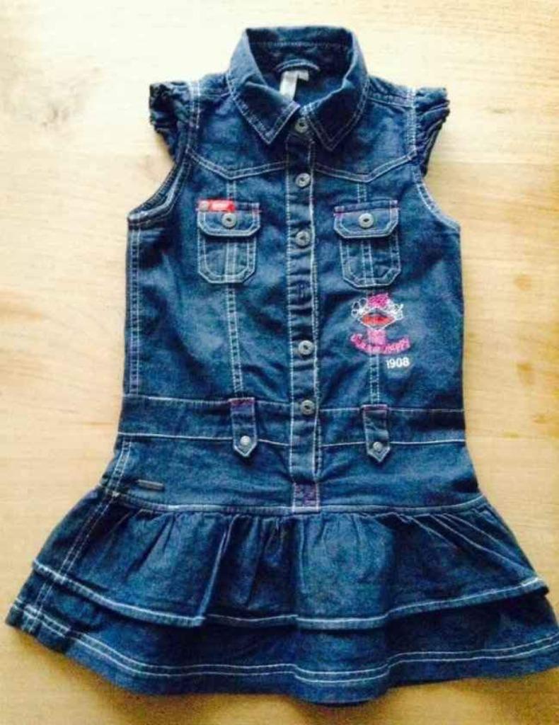 Lee Cooper jeansjurk voor meisjes van 4 jaar, Ophalen of Verzenden, Zo goed als nieuw, Meisje