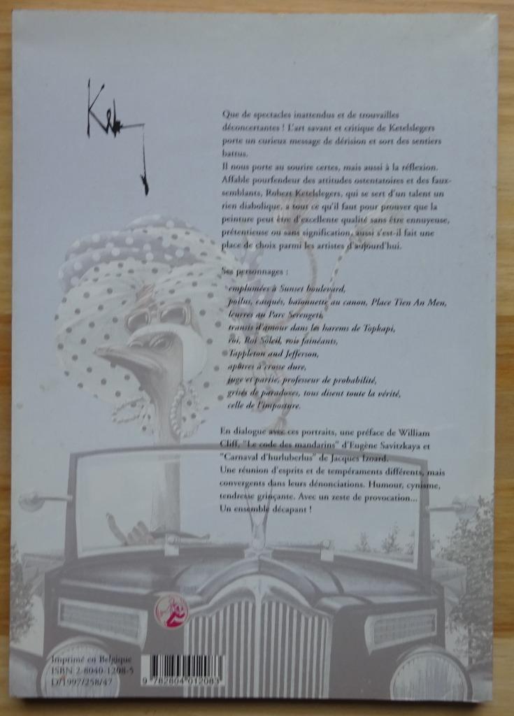 Robert Ketelslegers, monographie Labor, 1997, Enlèvement ou Envoi, Comme neuf, Peinture et dessin