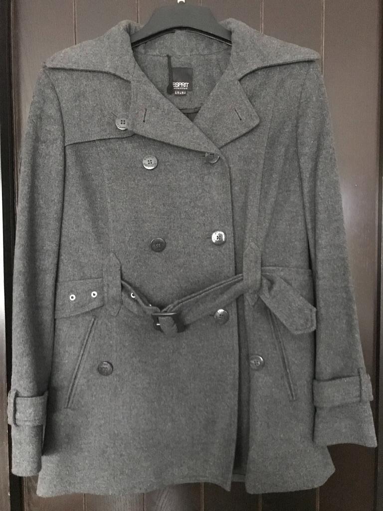 jas - winterjas Esprit maat 42, Kleding | Dames, Ophalen of Verzenden, Maat 42/44 (L), Grijs