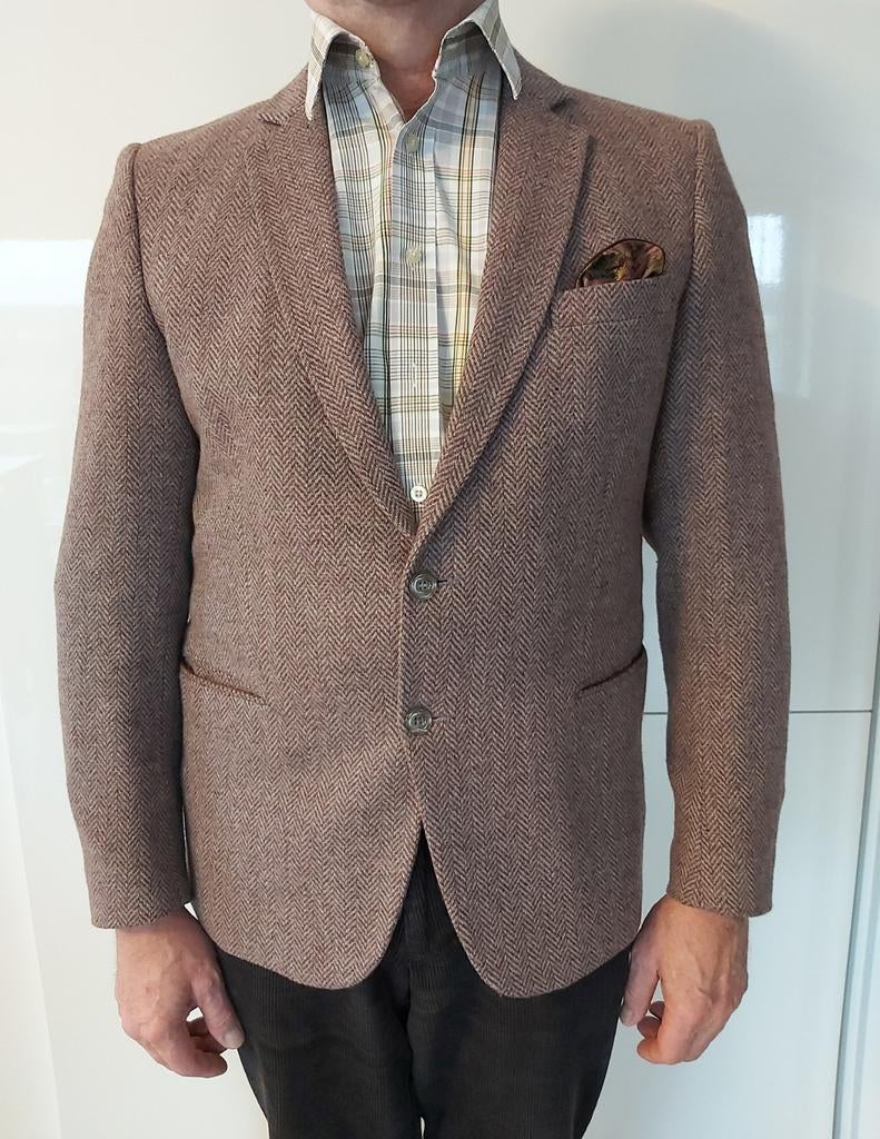 Veste bordeaux chiné 52, Enlèvement ou Envoi, Comme neuf, Taille 52/54 (L)