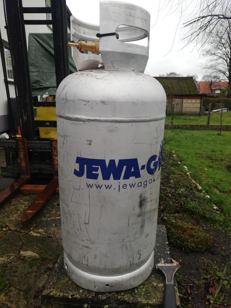 Aluminium Gasfles Jewa voor heftruck, Doe-het-zelf en Bouw, Ophalen of Verzenden, Gebruikt