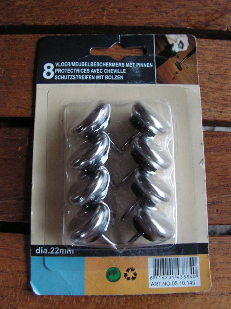 Pack de 8 protecteurs de sol avec picots., Maison & Meubles, Chaises, Neuf, Enlèvement ou Envoi