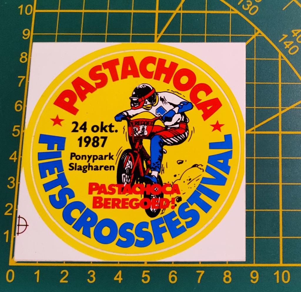 Sticker FietsCross BMX Festival 1987 Ponypark Slagharen, Ophalen of Verzenden
