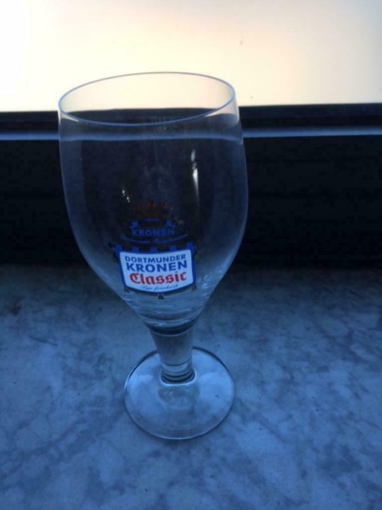 Verres à bière anciens 6 pièces de Dortmunder, Collections, Enlèvement ou Envoi, Comme neuf, Verre à bière