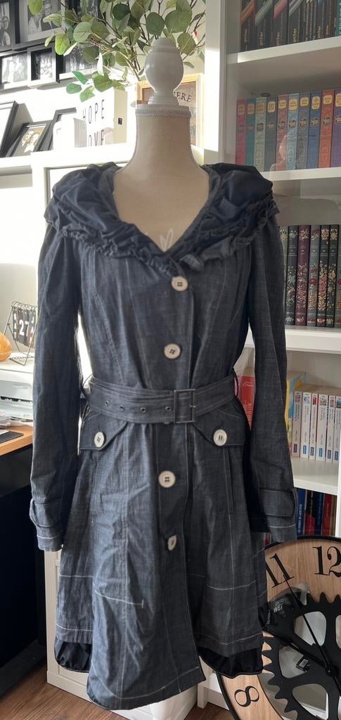 Trench gris Easyconfort t.44, Easyconfort, Zo goed als nieuw, Maat 42/44 (L), Grijs