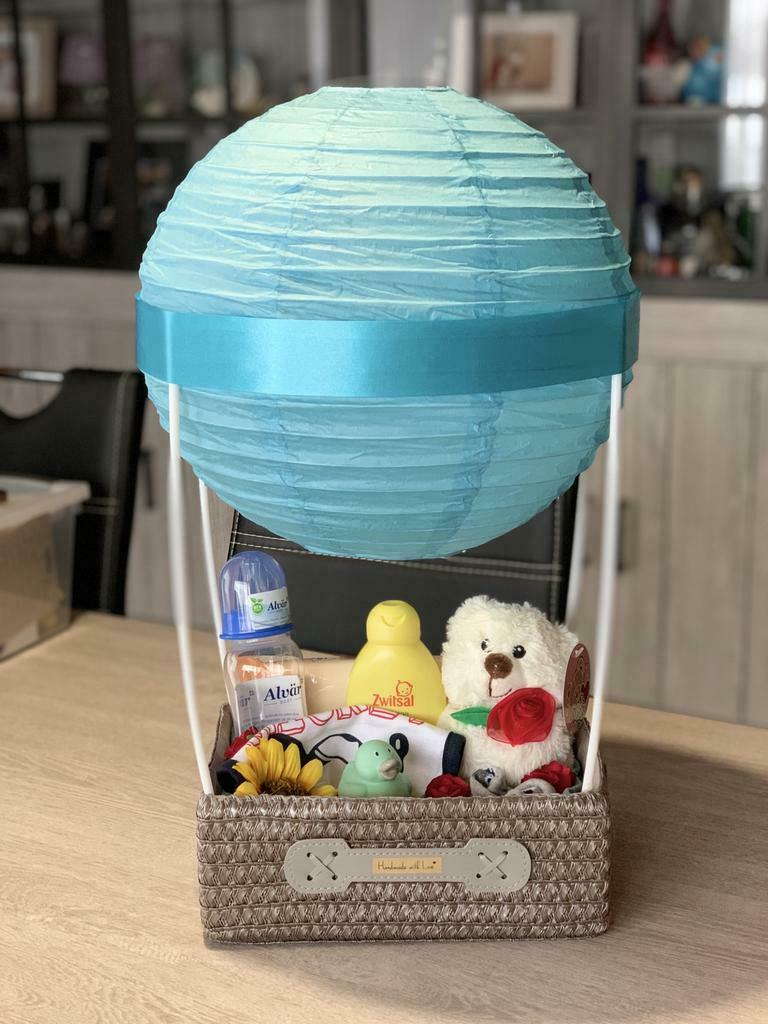 Luchtballon kraamcadeau, Kinderen en Baby's, Ophalen of Verzenden, Nieuw, Kraamcadeau
