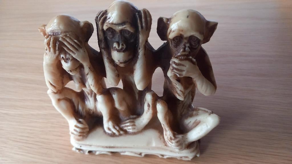 Drie aapjes, Ophalen of Verzenden, Gebruikt