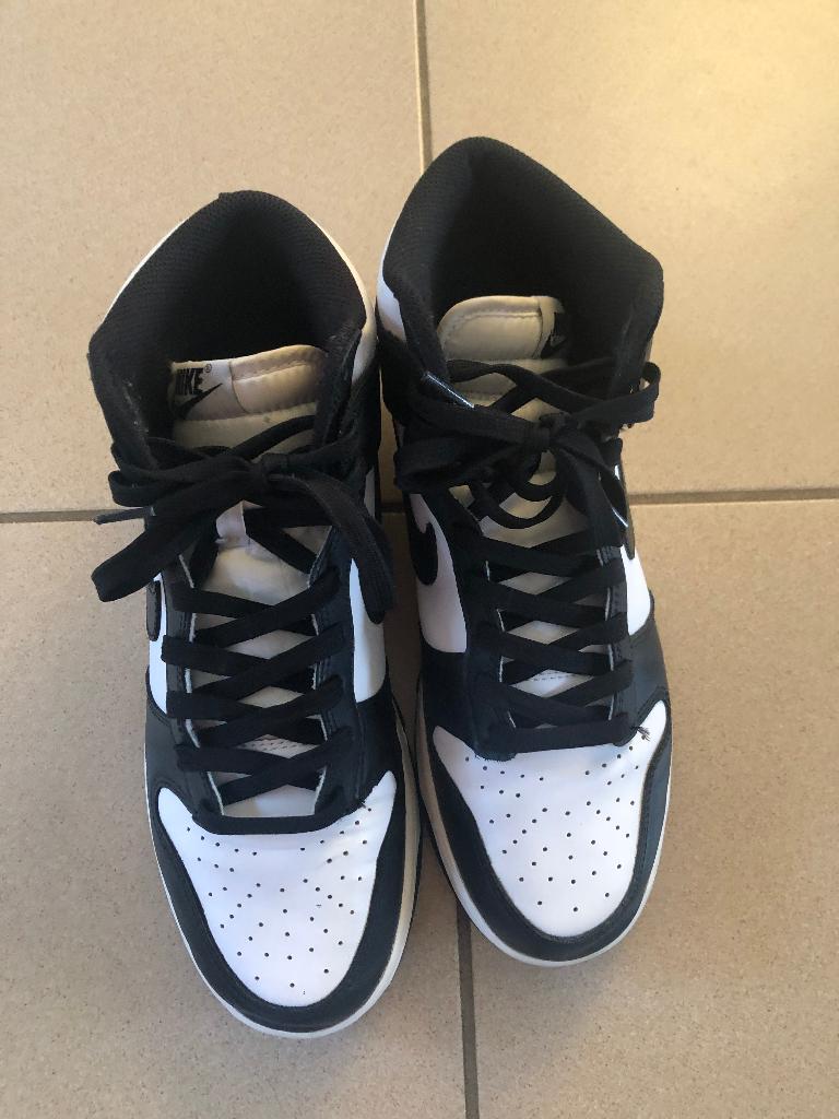 Nike Dunk High Retro "Panda" - p. 43, Kleding | Heren, Schoenen, Gedragen, Sneakers, Zwart, Ophalen of Verzenden