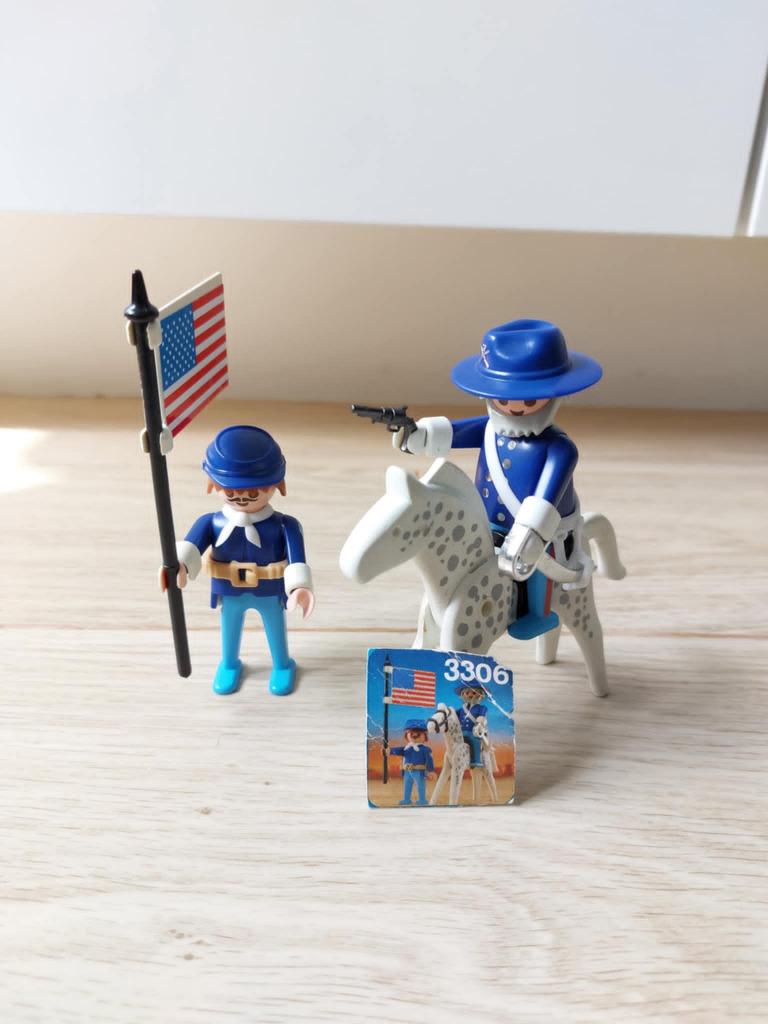 Vintage Playmobil Us Generaal En Sergeant - 3306, Ophalen of Verzenden, Zo goed als nieuw