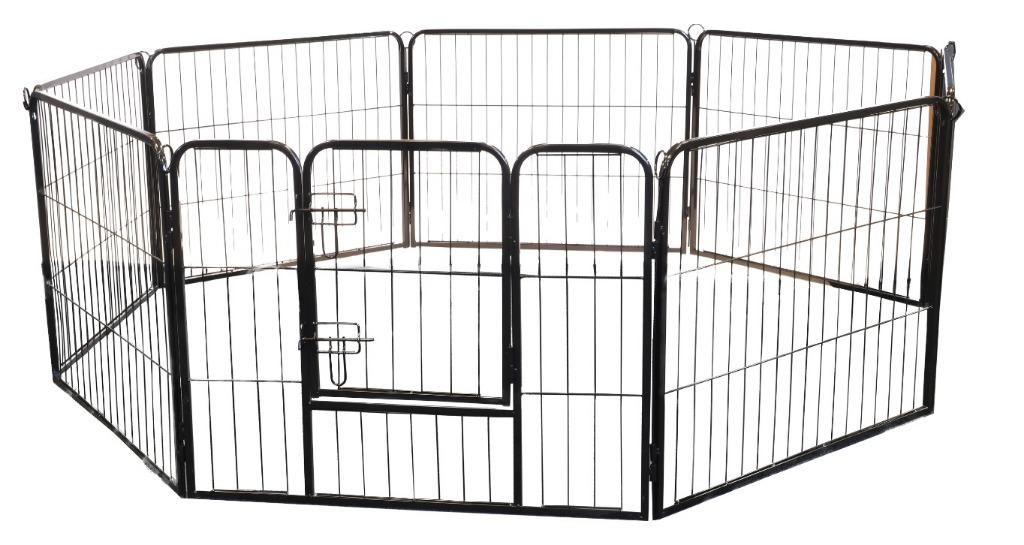 Puppyren Robuust 8Delig Zwart Small 79x61cm, Dieren en Toebehoren, Ophalen, Nieuw