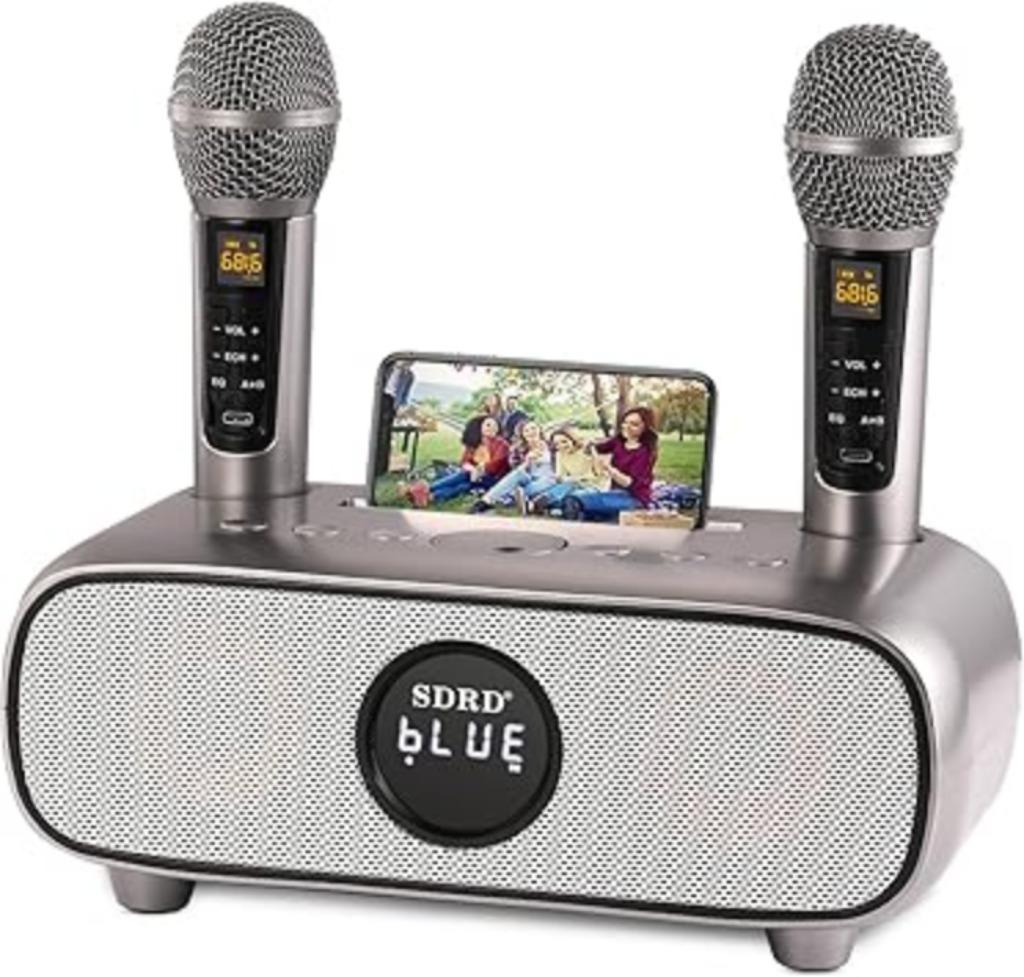 Karaoke machine met 2 microfoons SNELLE GRATIS LEVERING, DLARA, -, Verzenden, -