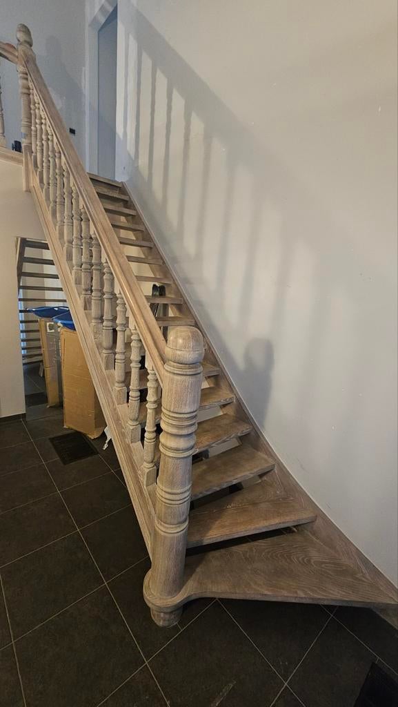 Prachtige eiken trap met leuning, Enlèvement, Escalier