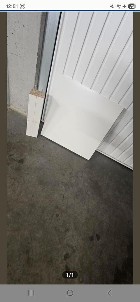 Ikea hout salontafel wit, Doe-het-zelf en Bouw, Ophalen, Zo goed als nieuw