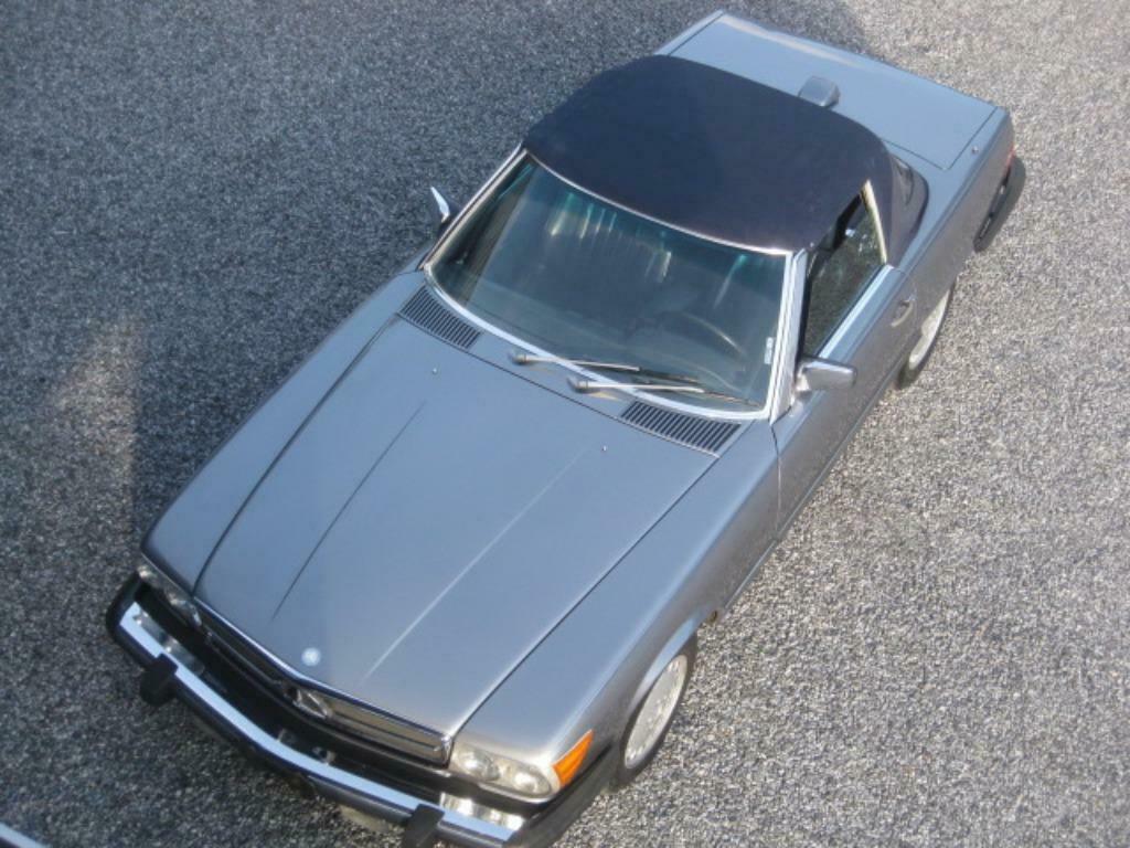 Mercedes SL 560 Cabrio 87 Pearl Grey Metallic 4 zit +Carfax, foto 4