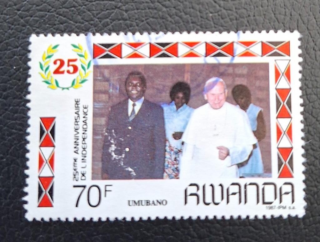 Timbre du Rwanda OBP 1303, Enlèvement ou Envoi, Affranchi