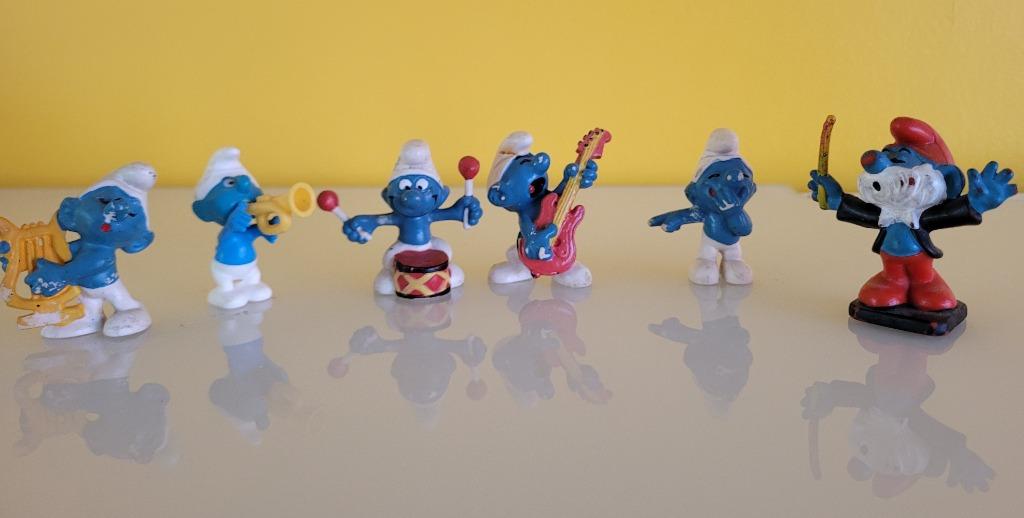 Samengesteld orkestje van de Smurfen, Ophalen of Verzenden, Gebruikt, Verschillende Smurfen, Poppetje, Figuurtje of Knuffel