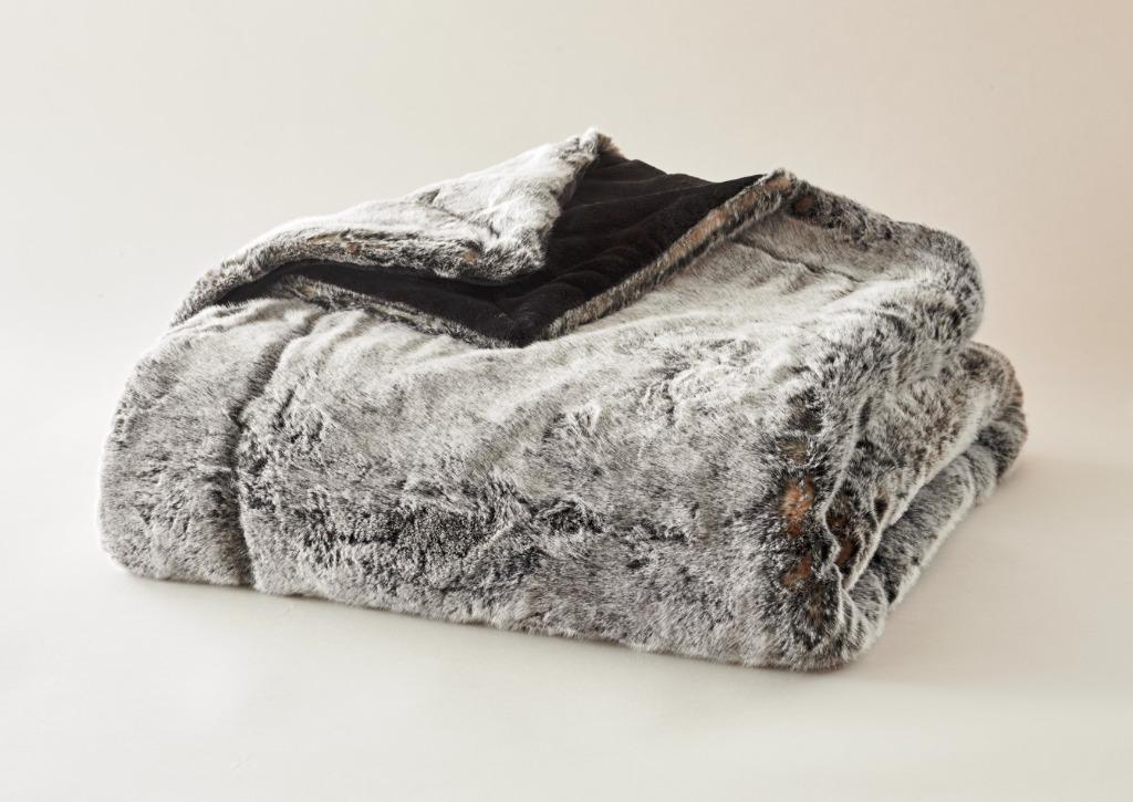 Plaids Cocooning Frisson sombre fleece deken/plaid NIEUW, Huis en Inrichting, Ophalen of Verzenden, Nieuw