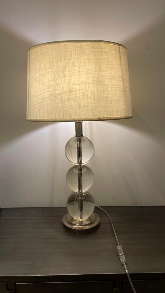Lampe boule abat-jour, Comme neuf, Enlèvement, Tissus, 50 à 75 cm